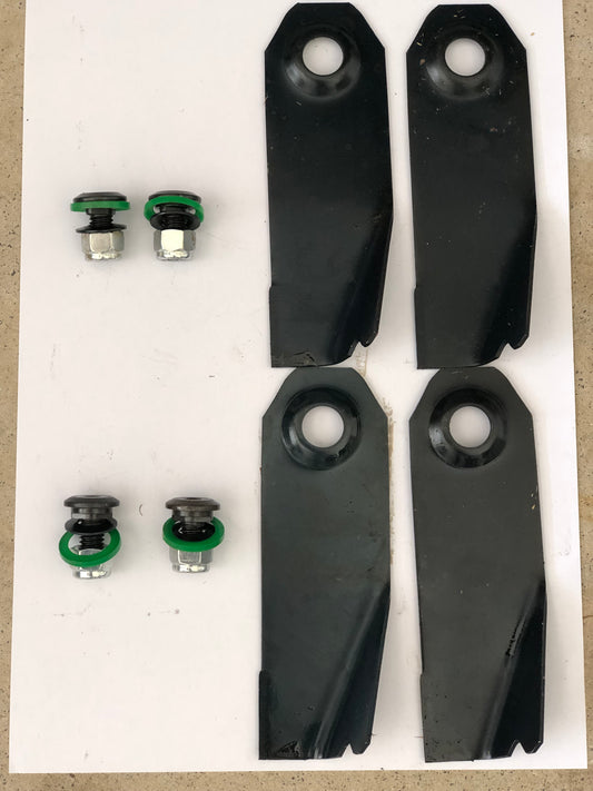 Non-Genuine Bushranger, Falcon, Victa Domestic 18", 19" & 20" Cut Blade And Bolt Set x2PR